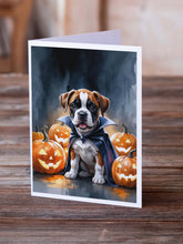 Load image into Gallery viewer, Boxer Puppy Halloween Greeting Cards Pack of 8