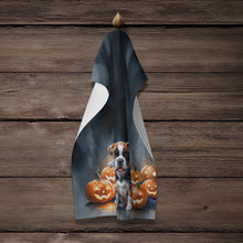 Load image into Gallery viewer, Boxer Puppy Halloween Kitchen Towel