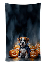 Load image into Gallery viewer, Boxer Puppy Halloween Kitchen Towel