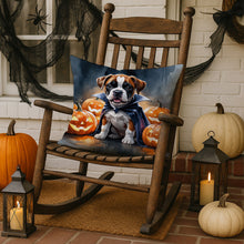 Load image into Gallery viewer, Boxer Puppy Halloween Throw Pillow