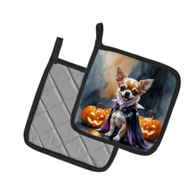 Load image into Gallery viewer, Chihuahua Puppy Halloween Pair of Pot Holders