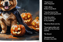 Load image into Gallery viewer, Chow Chow Puppy Halloween Kitchen Towel