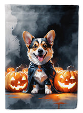 Load image into Gallery viewer, Corgi Puppy Halloween House Flag