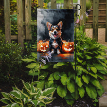 Load image into Gallery viewer, Corgi Puppy Halloween Garden Flag