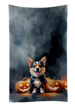 Load image into Gallery viewer, Corgi Puppy Halloween Kitchen Towel