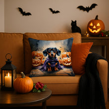 Load image into Gallery viewer, Dachshund Puppy Halloween Throw Pillow
