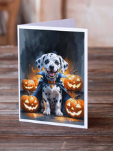 Load image into Gallery viewer, Dalmatian Puppy Halloween Greeting Cards Pack of 8