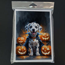 Load image into Gallery viewer, Dalmatian Puppy Halloween Greeting Cards Pack of 8