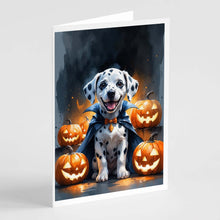 Load image into Gallery viewer, Dalmatian Puppy Halloween Greeting Cards Pack of 8
