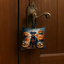 Load image into Gallery viewer, Doberman Pinscher Puppy Halloween Mini Hanging Pillow Ornament 3.5 × 3.5