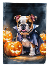 Load image into Gallery viewer, English Bulldog Puppy Halloween House Flag