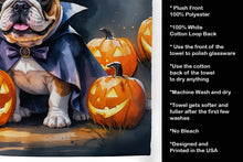 Load image into Gallery viewer, English Bulldog Puppy Halloween Kitchen Towel