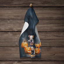 Load image into Gallery viewer, English Bulldog Puppy Halloween Kitchen Towel