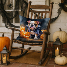 Load image into Gallery viewer, English Bulldog Puppy Halloween Throw Pillow