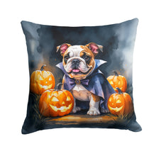 Load image into Gallery viewer, English Bulldog Puppy Halloween Throw Pillow