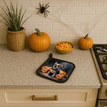 Load image into Gallery viewer, French Bulldog Puppy Halloween Pair of Pot Holders