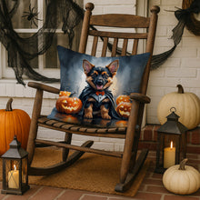 Load image into Gallery viewer, German Shepherd Puppy Halloween Throw Pillow