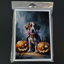 Load image into Gallery viewer, German Shorthaired Pointer Puppy Halloween Greeting Cards Pack of 8