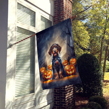 Load image into Gallery viewer, German Wirehaired Pointer Puppy Halloween House Flag