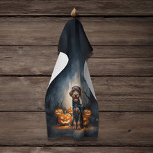 Load image into Gallery viewer, German Wirehaired Pointer Puppy Halloween Kitchen Towel