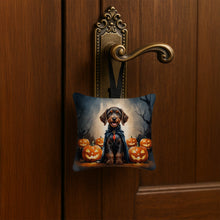 Load image into Gallery viewer, German Wirehaired Pointer Puppy Halloween Mini Hanging Pillow Ornament 3.5 × 3.5