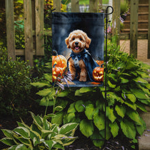 Load image into Gallery viewer, Goldendoodle Puppy Halloween Garden Flag