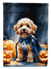 Load image into Gallery viewer, Goldendoodle Puppy Halloween Garden Flag