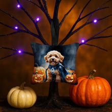 Load image into Gallery viewer, Goldendoodle Puppy Halloween Mini Hanging Pillow Ornament 3.5 × 3.5