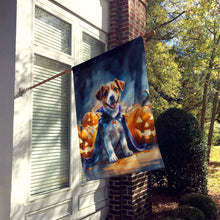 Load image into Gallery viewer, Jack Russell Terrier Puppy Halloween House Flag