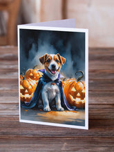 Load image into Gallery viewer, Jack Russell Terrier Puppy Halloween Greeting Cards Pack of 8