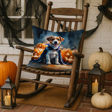 Load image into Gallery viewer, Jack Russell Terrier Puppy Halloween Throw Pillow