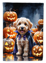 Load image into Gallery viewer, Labradoodle Puppy Halloween Garden Flag