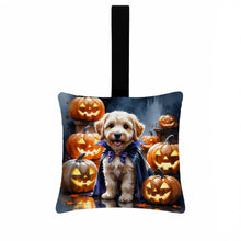 Load image into Gallery viewer, Labradoodle Puppy Halloween Mini Hanging Pillow Ornament 3.5 × 3.5