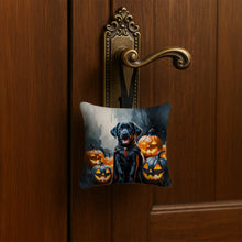 Load image into Gallery viewer, Black Labrador Retriever Puppy Halloween Mini Hanging Pillow Ornament 3.5 × 3.5