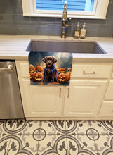 Load image into Gallery viewer, Chocolate Labrador Retriever Puppy Halloween Kitchen Towel
