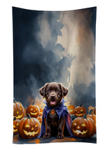 Load image into Gallery viewer, Chocolate Labrador Retriever Puppy Halloween Kitchen Towel