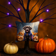 Load image into Gallery viewer, Chocolate Labrador Retriever Puppy Halloween Mini Hanging Pillow Ornament 3.5 × 3.5