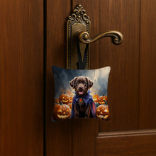 Load image into Gallery viewer, Chocolate Labrador Retriever Puppy Halloween Mini Hanging Pillow Ornament 3.5 × 3.5