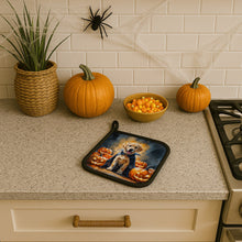 Load image into Gallery viewer, Yellow Labrador Retriever Puppy Halloween Pair of Pot Holders