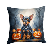 Load image into Gallery viewer, Miniature Pinscher Puppy Halloween Throw Pillow