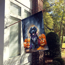 Load image into Gallery viewer, Newfoundland Puppy Halloween House Flag