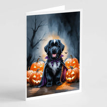 Load image into Gallery viewer, Newfoundland Puppy Halloween Greeting Cards Pack of 8