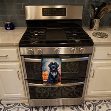 Load image into Gallery viewer, Newfoundland Puppy Halloween Kitchen Towel