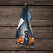 Load image into Gallery viewer, Newfoundland Puppy Halloween Kitchen Towel