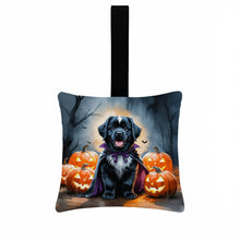 Load image into Gallery viewer, Newfoundland Puppy Halloween Mini Hanging Pillow Ornament 3.5 × 3.5
