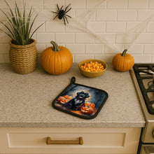 Load image into Gallery viewer, Newfoundland Puppy Halloween Pair of Pot Holders