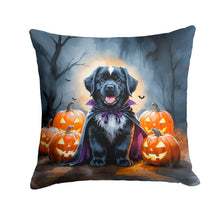 Load image into Gallery viewer, Newfoundland Puppy Halloween Throw Pillow