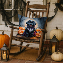Load image into Gallery viewer, Newfoundland Puppy Halloween Throw Pillow