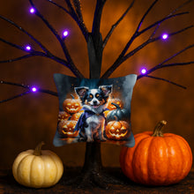 Load image into Gallery viewer, Tricolor Papillon Puppy Halloween Mini Hanging Pillow Ornament 3.5 × 3.5