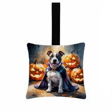 Load image into Gallery viewer, Pit Bull Terrier Puppy Halloween Mini Hanging Pillow Ornament 3.5 × 3.5